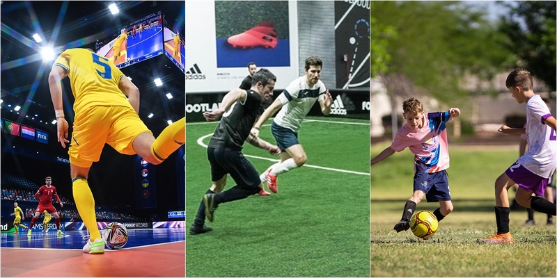 Futsal có sân nhỏ hơn, nhịp độ nhanh hơn và yêu cầu xử lý bóng chính xác hơn bóng đá sân cỏ. 