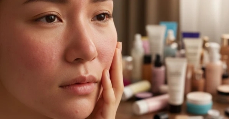 Dùng quá nhiều sản phẩm, bỏ qua tẩy trang hoặc lạm dụng hoạt chất có thể khiến da dễ kích ứng. 