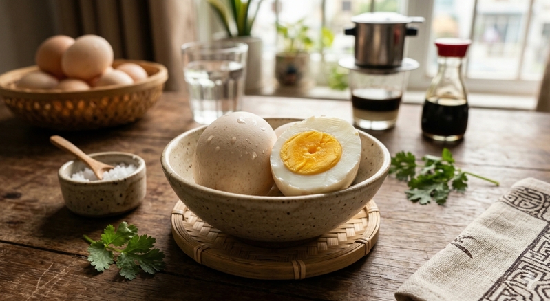 Trứng luộc chuẩn bị sẵn là lựa chọn tiện lợi cho bữa phụ hoặc bữa ăn nhanh trong ngày bận rộn.